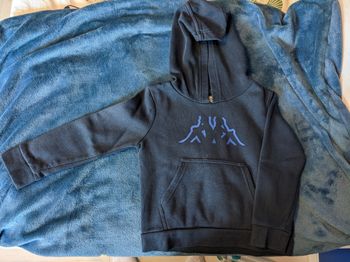 Pull à capuche bleu marine Kappa 4 ans