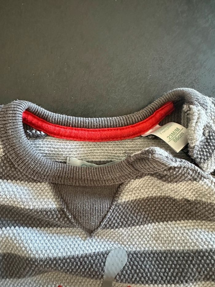 Pull gris obaibi 23 mois - photo numéro 4
