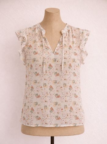 Haut fluide transparent taille 38 