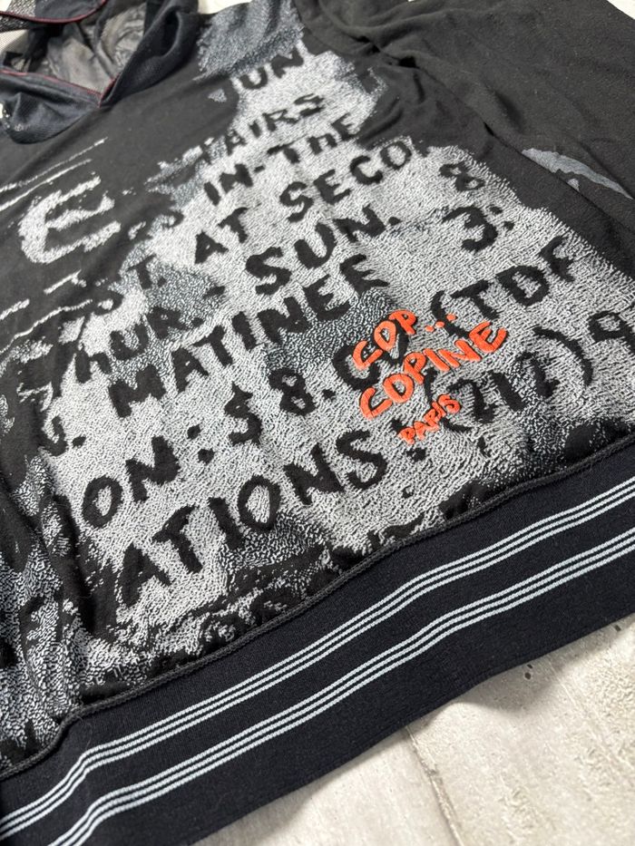 T-shirt manche longue à capuche Cop Copine vintage 2000s - photo numéro 2