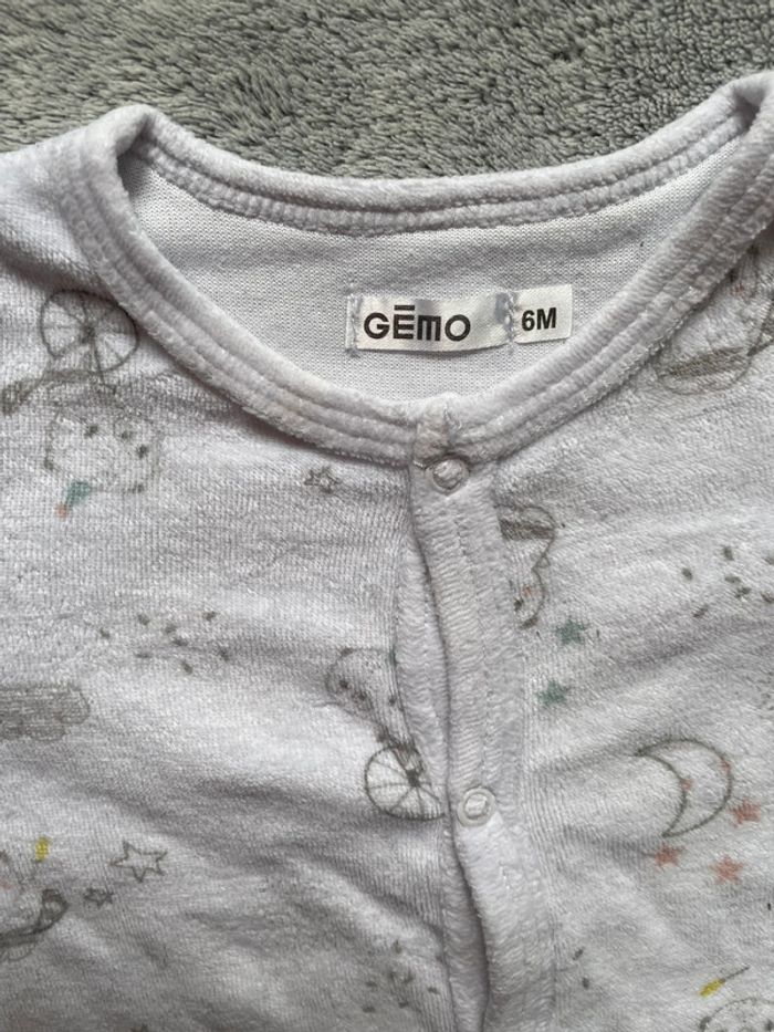 Pyjama velours, mixte, 6 mois - photo numéro 3