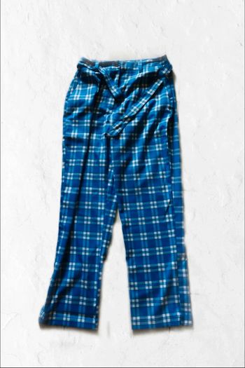 Pantalon bleu à carreaux passants taille M/38