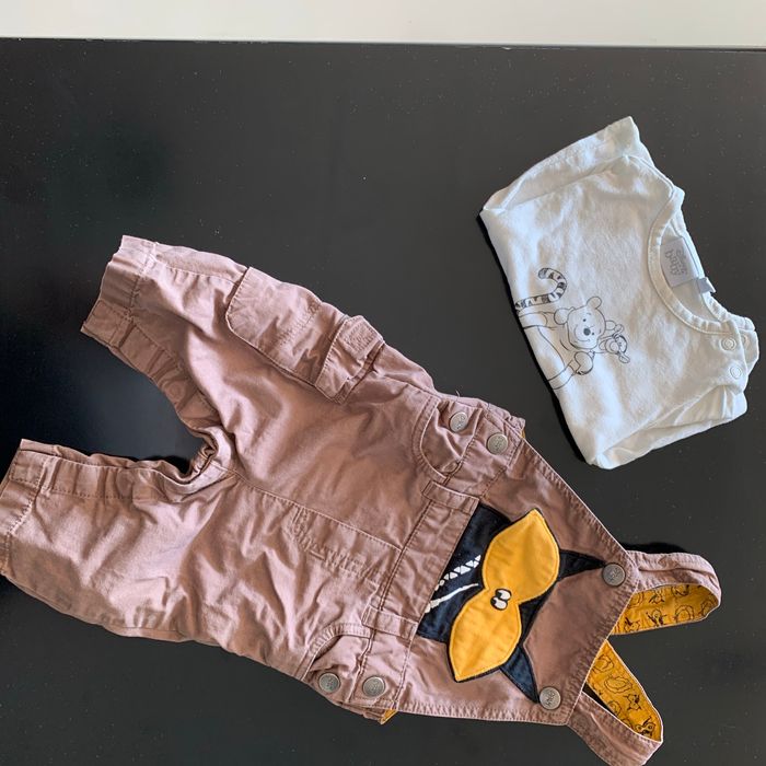 Ensemble Salopette DPAM & t-shirt Disney 3 mois