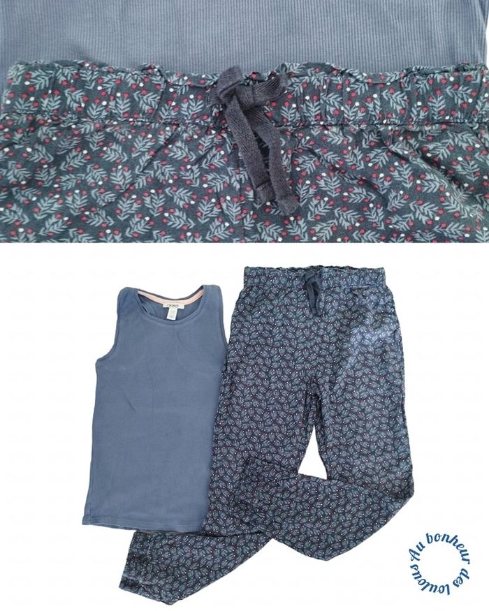 10 ans ensemble été okaidi teeshirt et pantalon fluide