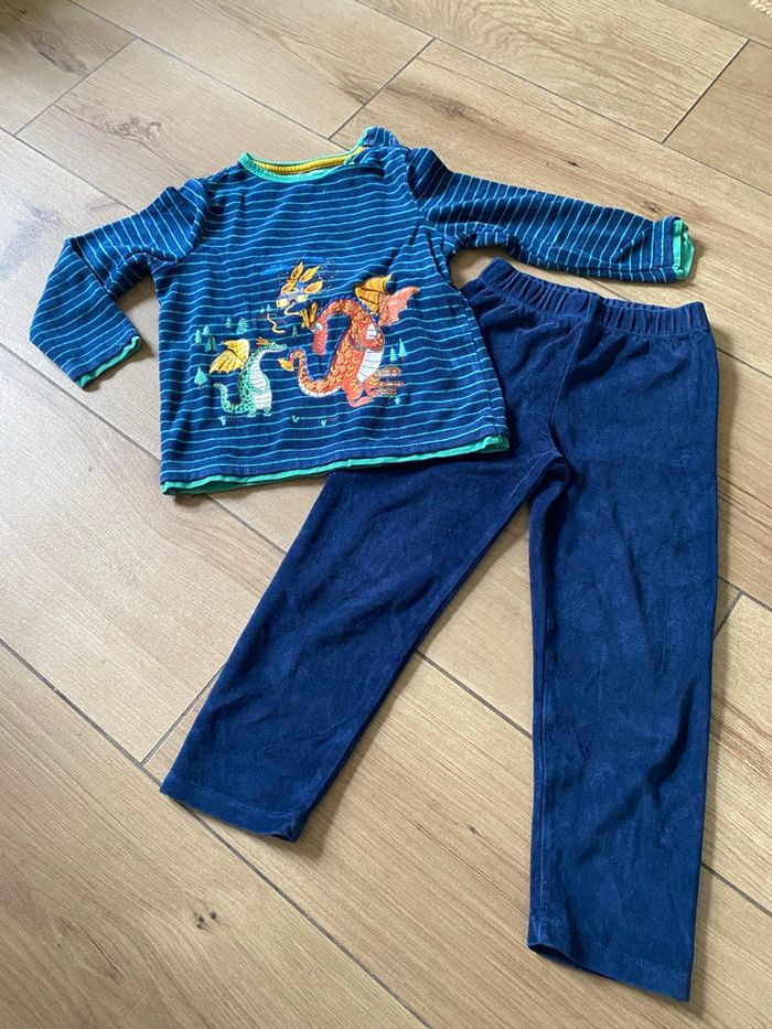 Pyjama petit garçon velours sergent major 4 ans - photo numéro 3