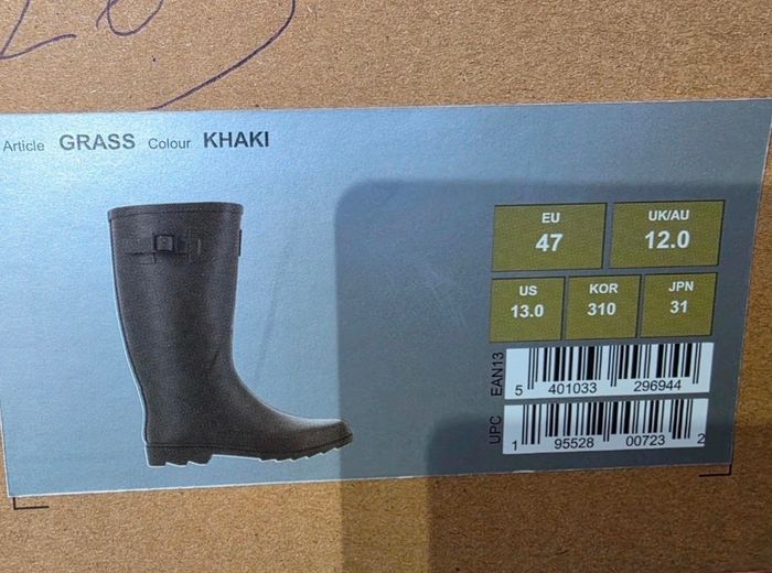 Bottes de Pluie Safety Jogger "Grass" Kaki - Taille 47 - Neuf - photo numéro 6
