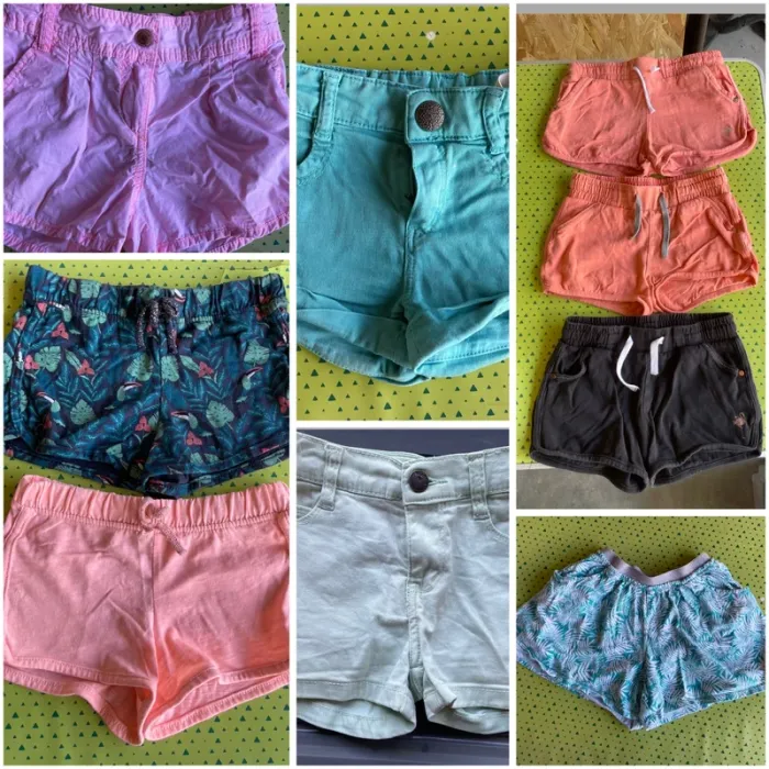 Lot shorts fille