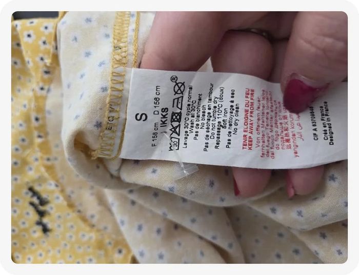 chemise Ikks jaune taille S - photo numéro 8