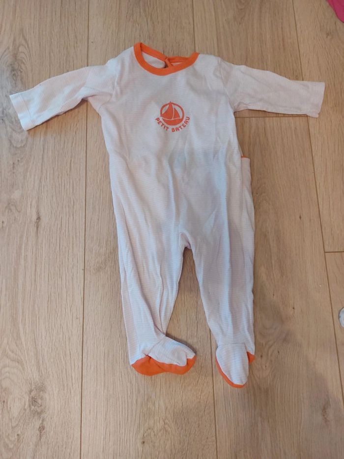 Lot 5 grenouillère petit bateau 6 mois - photo numéro 3