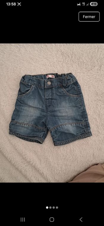 Short en jean - Du Pareil au Même - Taille 12 mois - Très bon état 