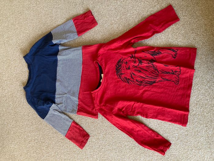 Lot de 2 t-shirts manches longues 6 ans DPAM