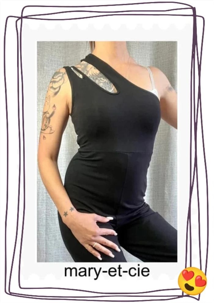 SOLDÉ - Combinaison noire taille S - asymétrique - Monki - photo numéro 6