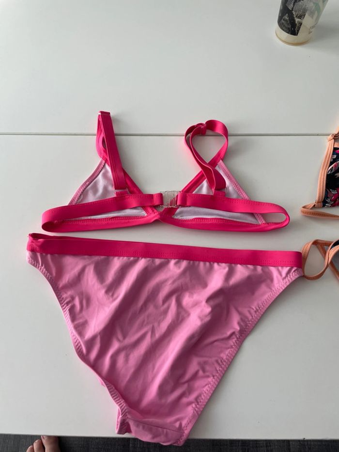 Maillot de bain 2 pièces taille 12 ans rose - photo numéro 2