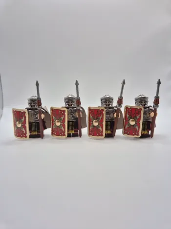 Figurines type lego 4 soldats légionnaires romains
