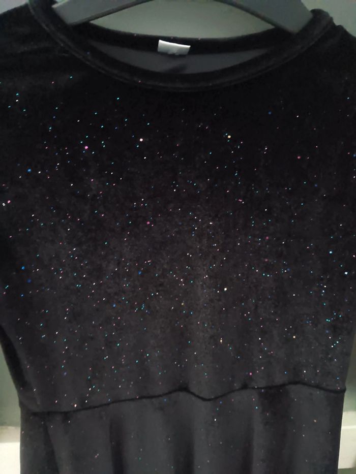 Robe noire brillante 10 ans - photo numéro 2