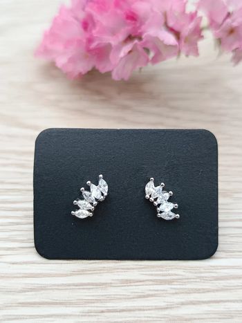 Boucles d'oreilles zirconiums argent 925