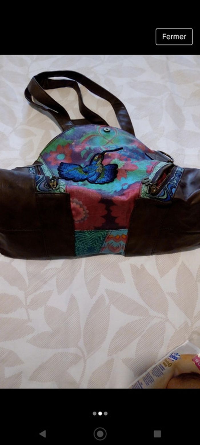Sac Desigual coloré bimatiere - photo numéro 2