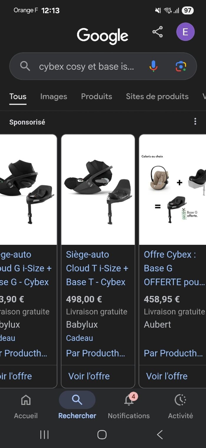 Base isofix + cosy T i size cybex - photo numéro 9
