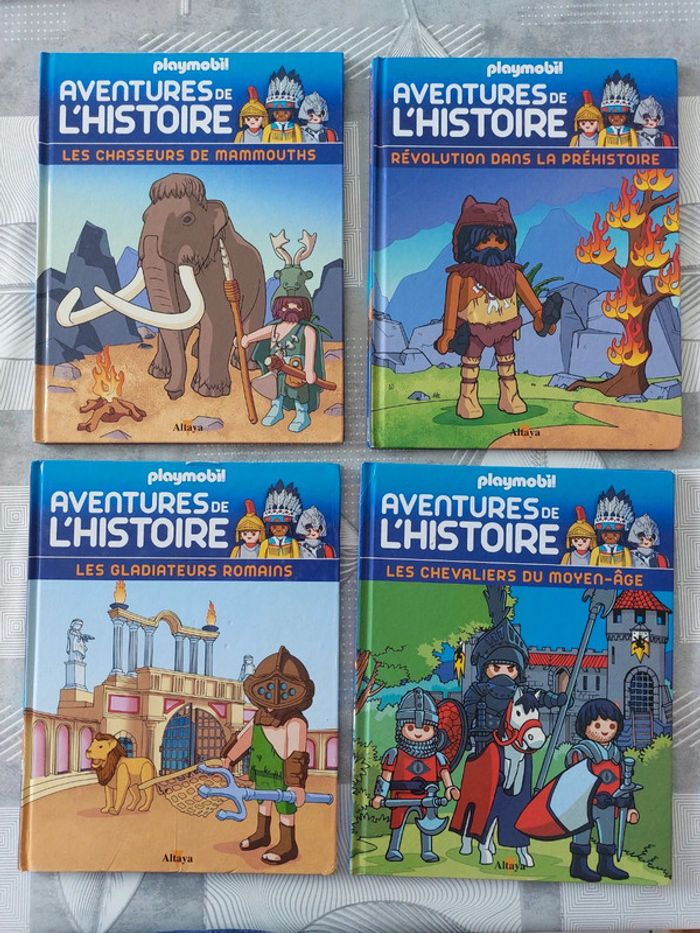Lot 6 livres playmobil Aventure de l'histoire