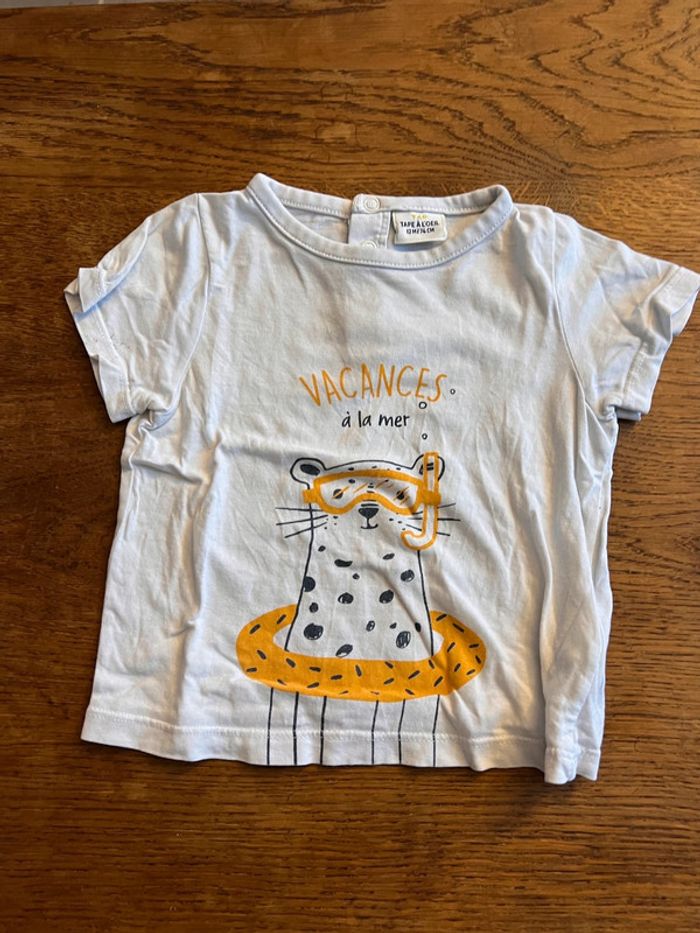 Lot 2 teeshirt tape à l’œil 12 mois - photo numéro 2