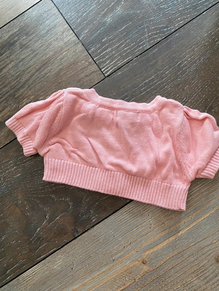 Gilet court Rose 3 mois fille tex baby - photo numéro 2