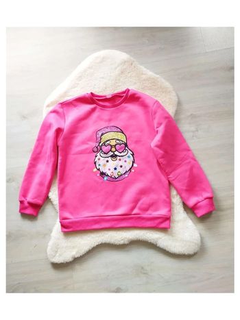 Sweatshirt hoodie oversize pull de Noël 11-12 ans Père Noël