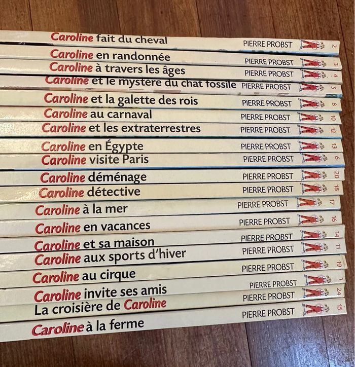 Lot de 19 livres Caroline Pierre Probst Hachette Jeunesse albums bd vintage collection - photo numéro 2