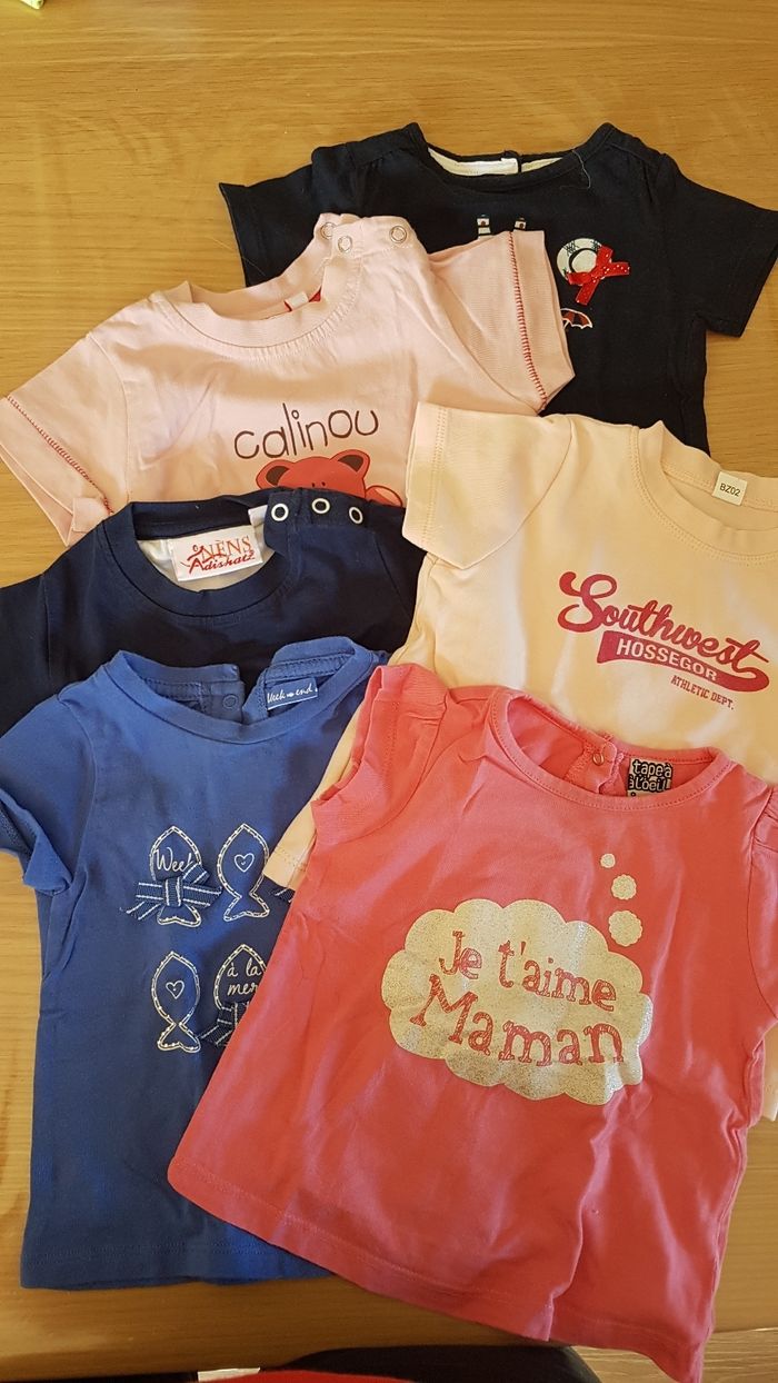 Lot Tee shirt 6 mois