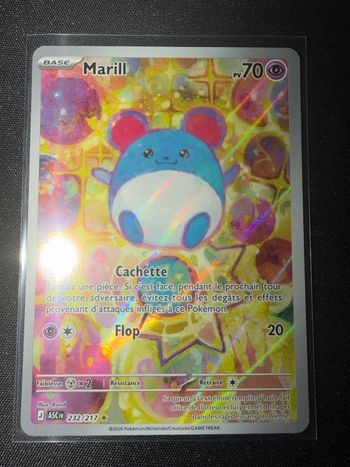 Marill 232/217 Illustration Rare – Héros Transcendants ASC – Carte Pokémon FR