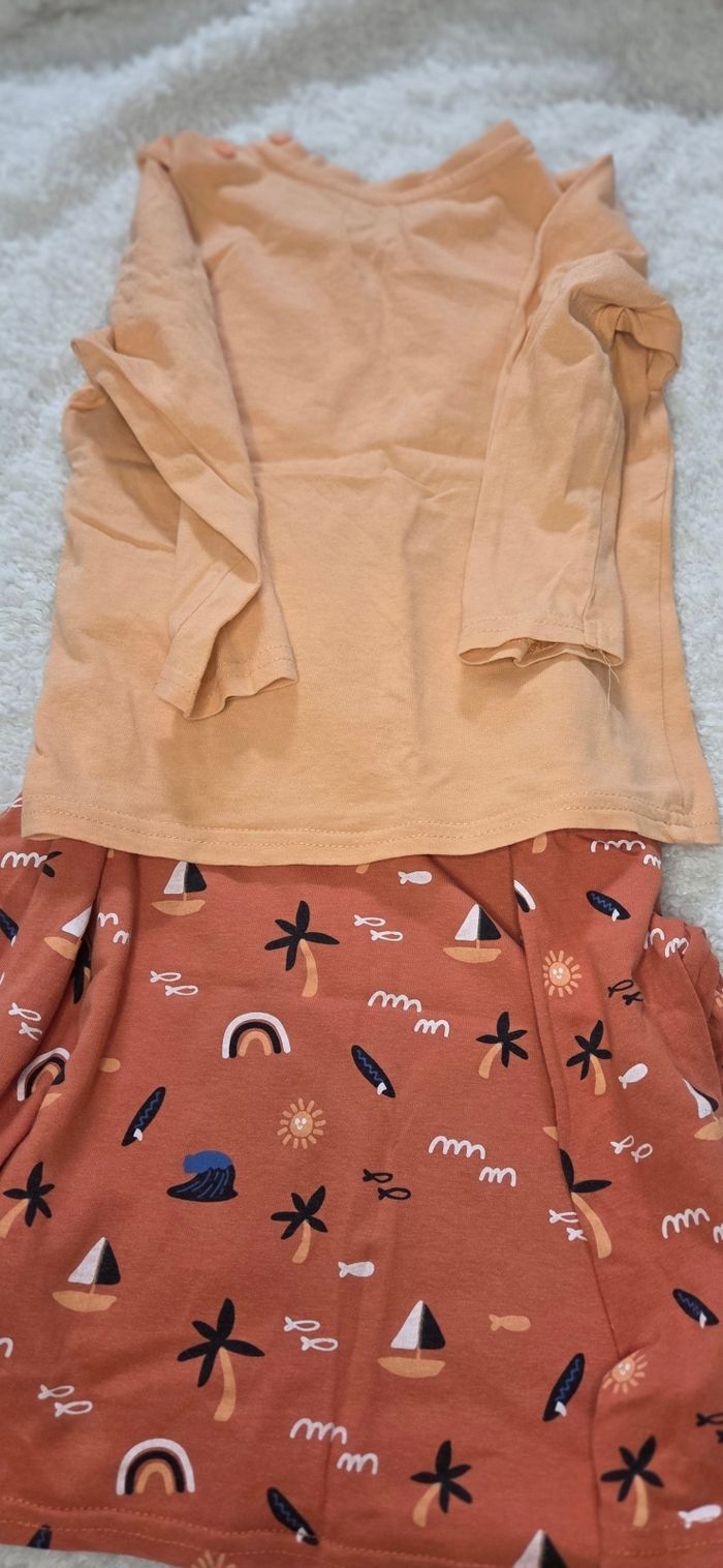 Lot 2 tee-shirts manches longues 24 mois gemo - photo numéro 2