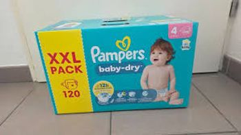 T4 Pampers 120 baby dry NEUF