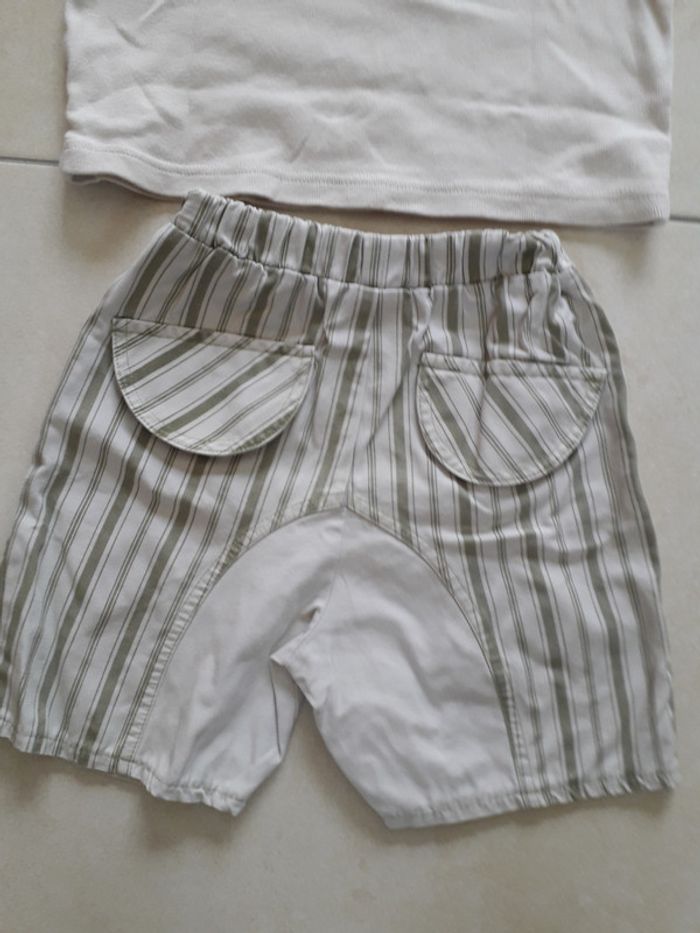 Ensemble t-shirt + short - 12 mois - photo numéro 6