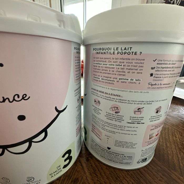 Lait infantile popote croissance - photo numéro 3