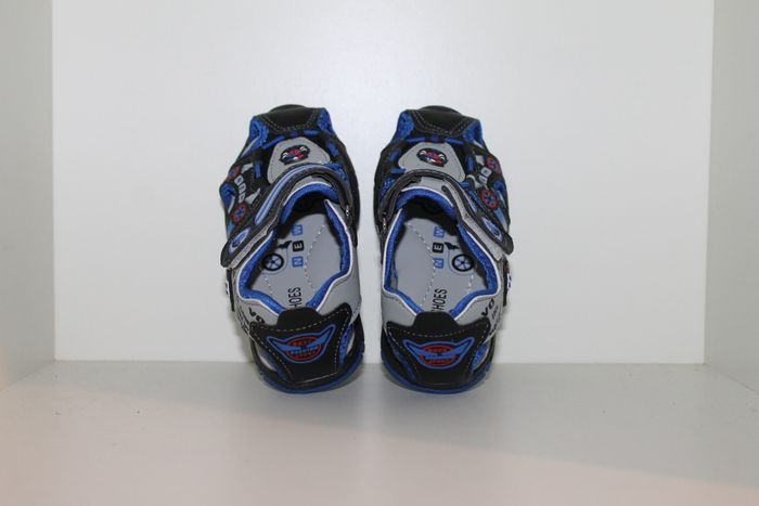belle sandales nus pieds bleue et noire 25 - photo numéro 4