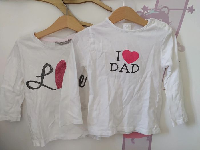 Lot de 2 t-shirts manches longues