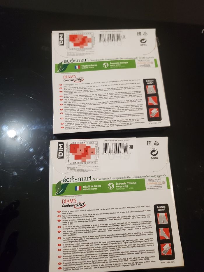 2  lot  Collant dim taille 2 - photo numéro 3
