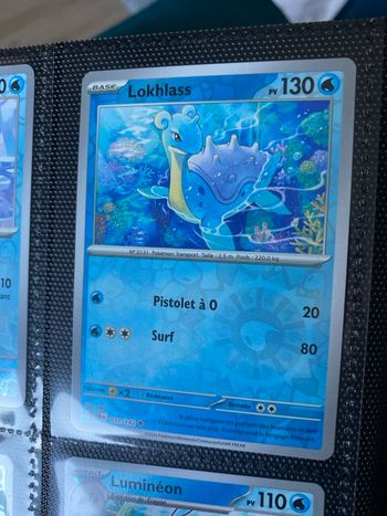 Carte Pokémon reverse neuf