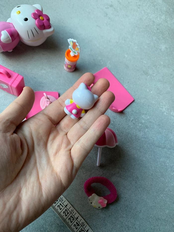 Lot hello kitty maman et fille valise parasol fleur élastique cheveux - photo numéro 11