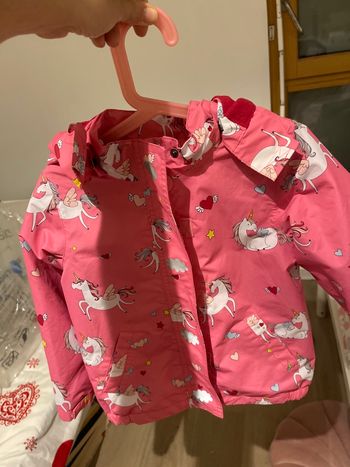 Veste rose, licorne