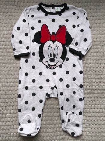 Pyjama en velours Disney Minnie 12 mois