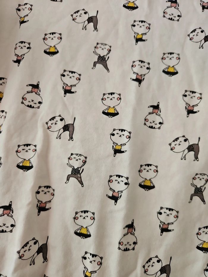 Tee-shirt manche longue chatons 8 ans - photo numéro 3