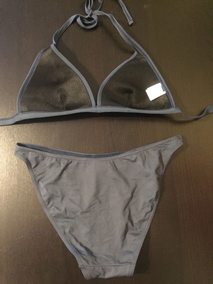 Maillot de bain 2 pièces bleu marine (85C / petit 42) - photo numéro 2