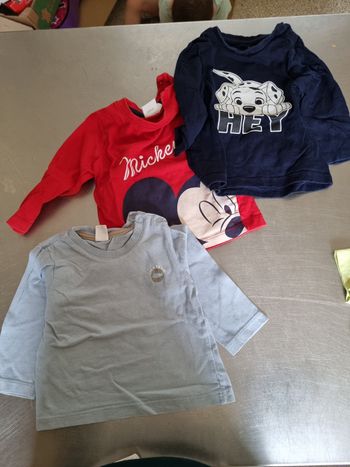 3 t-shirt manches longues