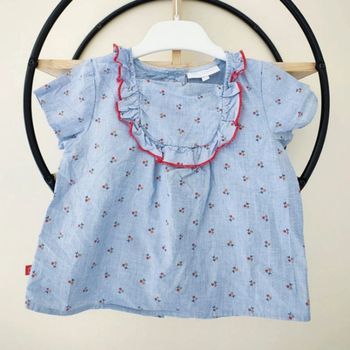 18 mois blouse été cerise Cadet Rousselle