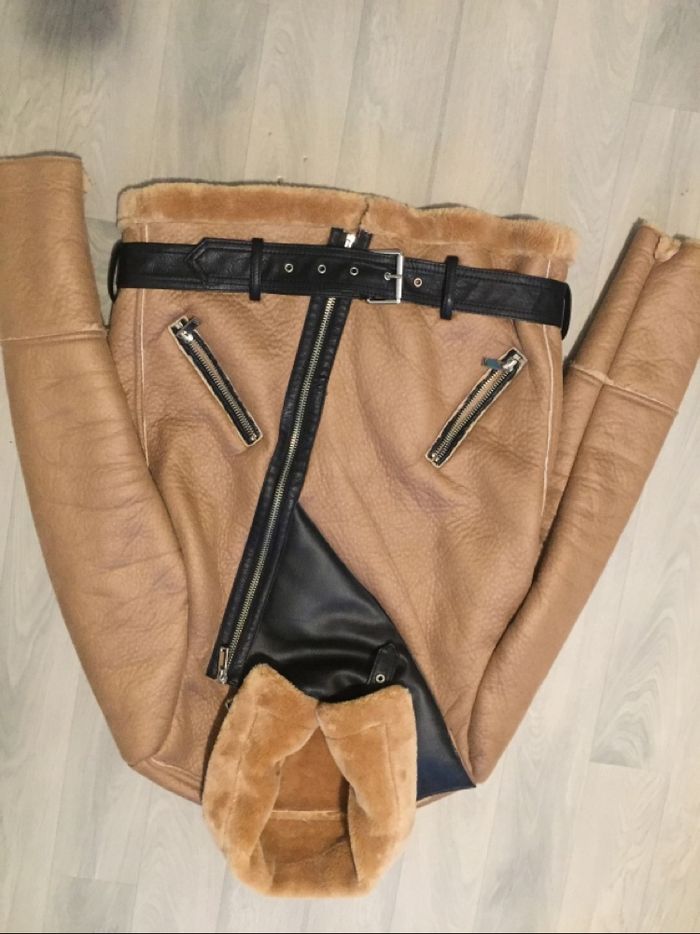 Manteau aviateur Camel taille M - photo numéro 5