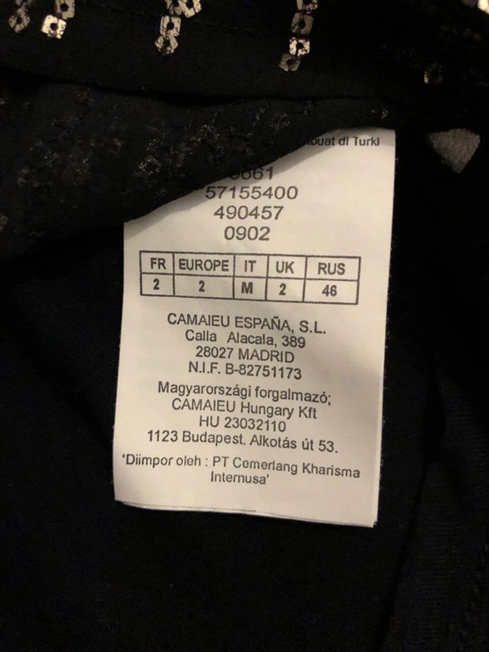 Haut Noir strass camaïeu - photo numéro 3