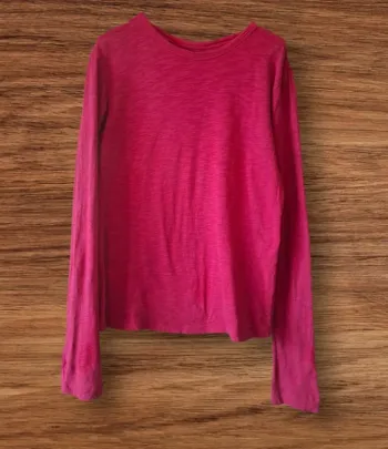 💖 T-shirt manches longues rose, taille S (XS US) 🌸