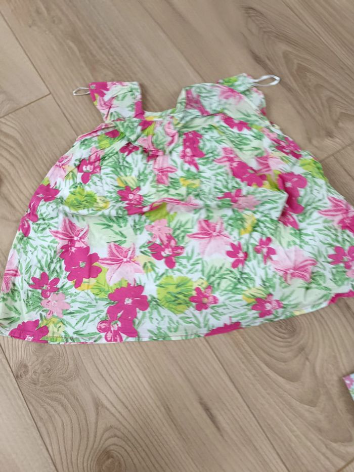 Lot 2 robes fleuris 6 mois fille - photo numéro 3
