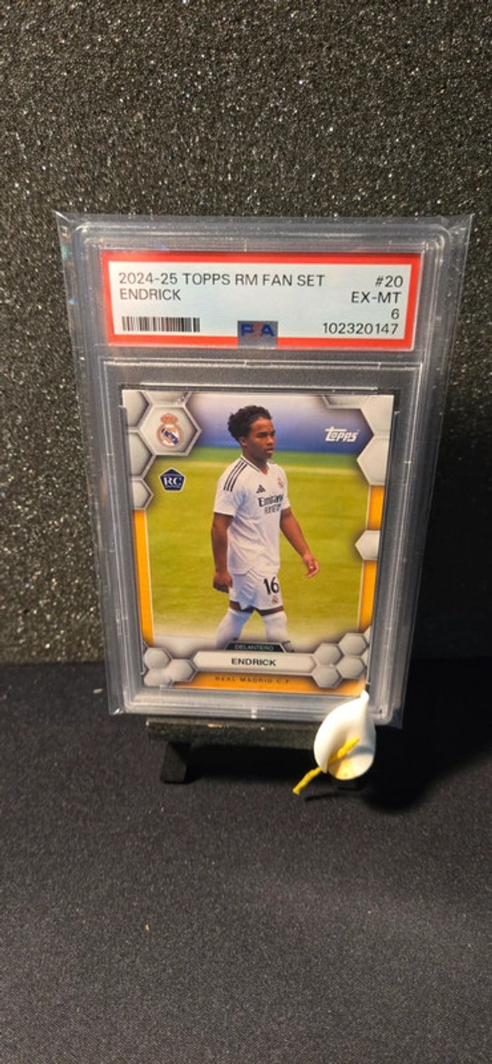 Carte Topps RM Fan Set, Endrick, PSA 6