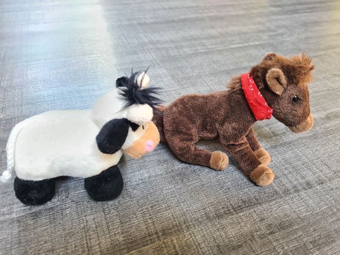 Peluches vache et cheval - photo numéro 2